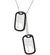 Amazon | [U7] ドッグタグ ネックレス 刻印 名入れ どっくたぐ